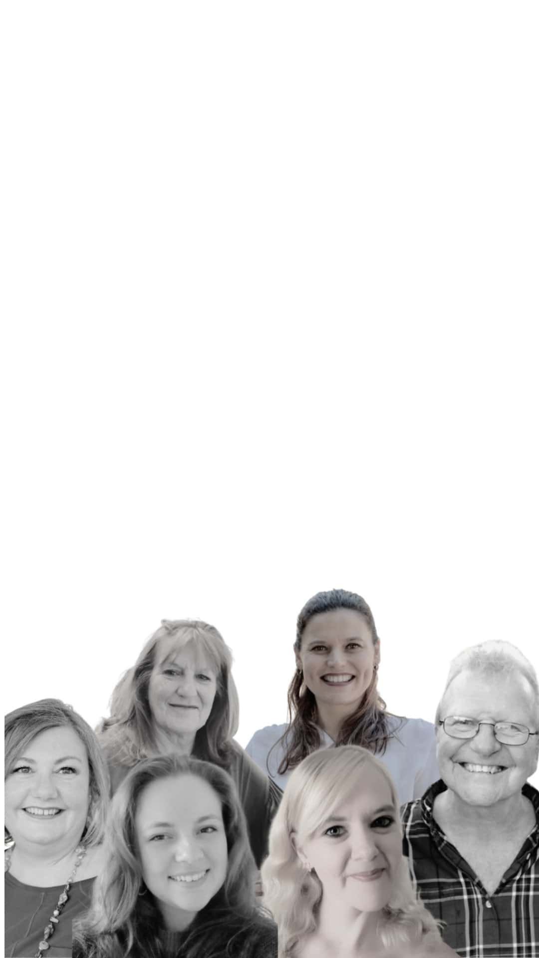 Portrait montage of six diverse smiling people