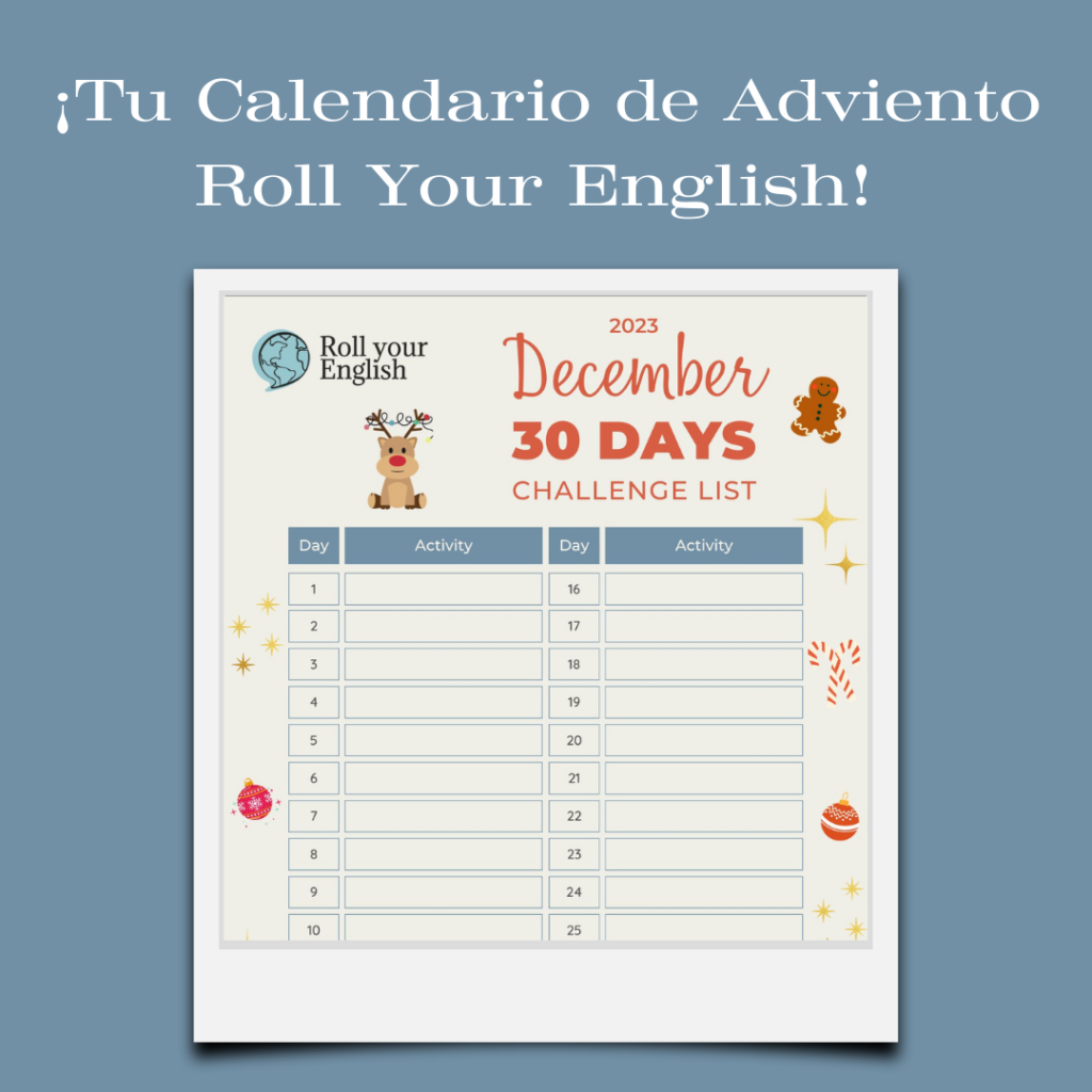 Calendario de adviento Roll Your English