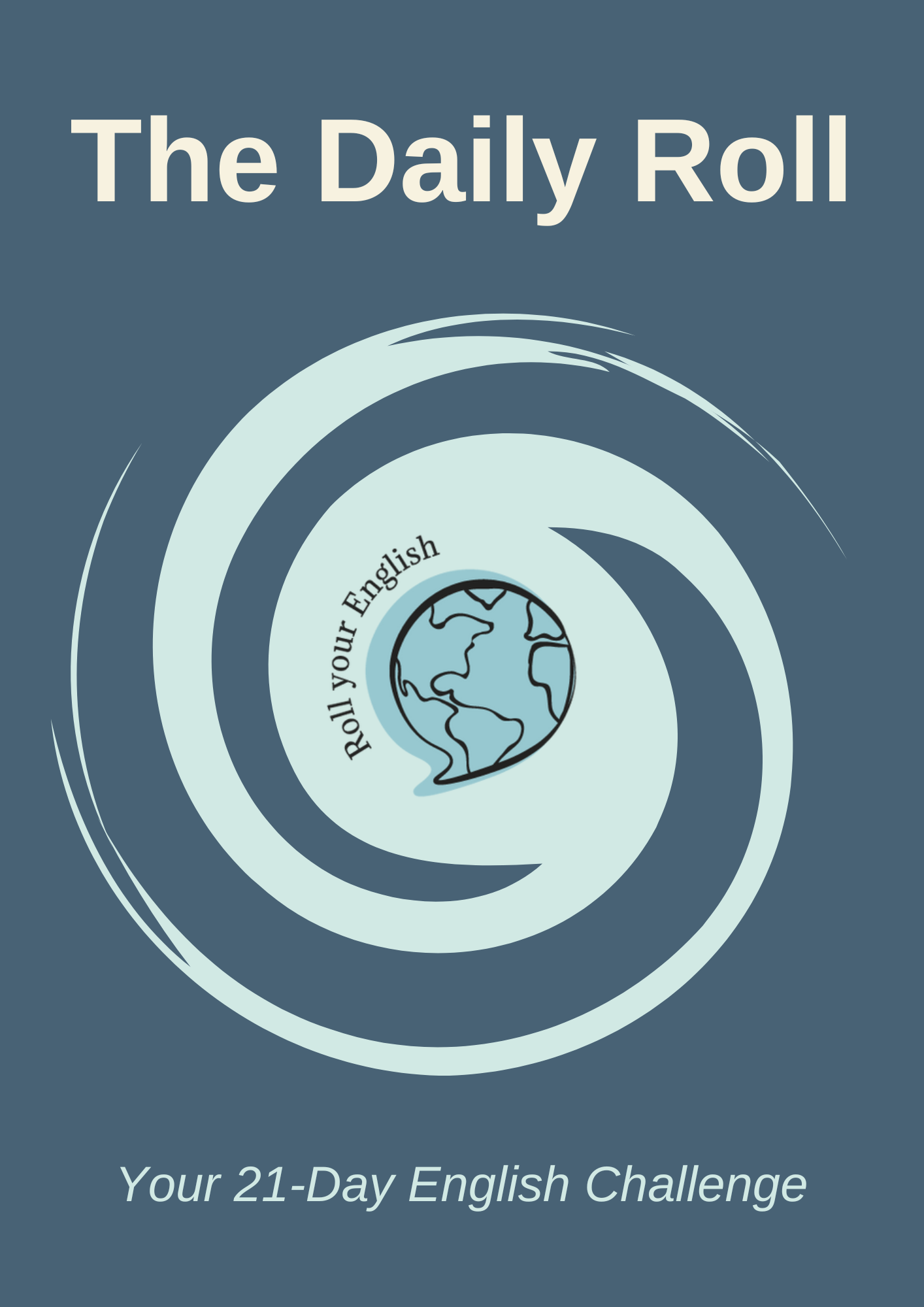 Poster for 'The Daily Roll', a 21-day English challenge