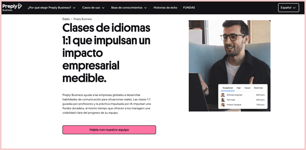 captura de pantalla de Preply