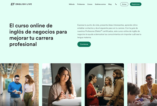 home de EF English Live
